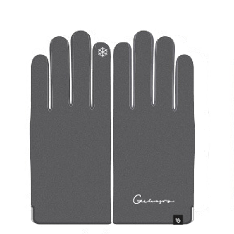 GOLOVEJOY Touch Screen Self-Heating Glove Autumn Winter Warm Windproof Business Embroidery Outdoor