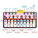 Piano Mat Music Mat Music Pad Play Mat for Kids with 10 LED Flashing Lights