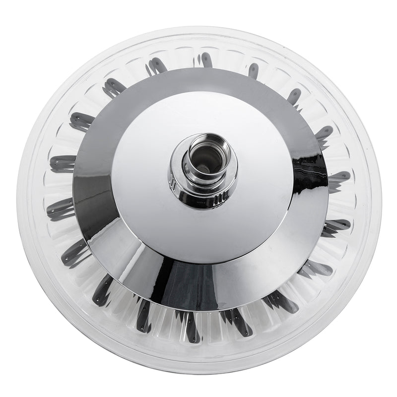 7 Colors Automatic LED Light Changing Round Top Shower Head Bath Rainfall Showerhead High Pressure