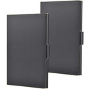 2 Pack Unisex Business Card Holder Stainless Steel Card Container Case for  R5K6