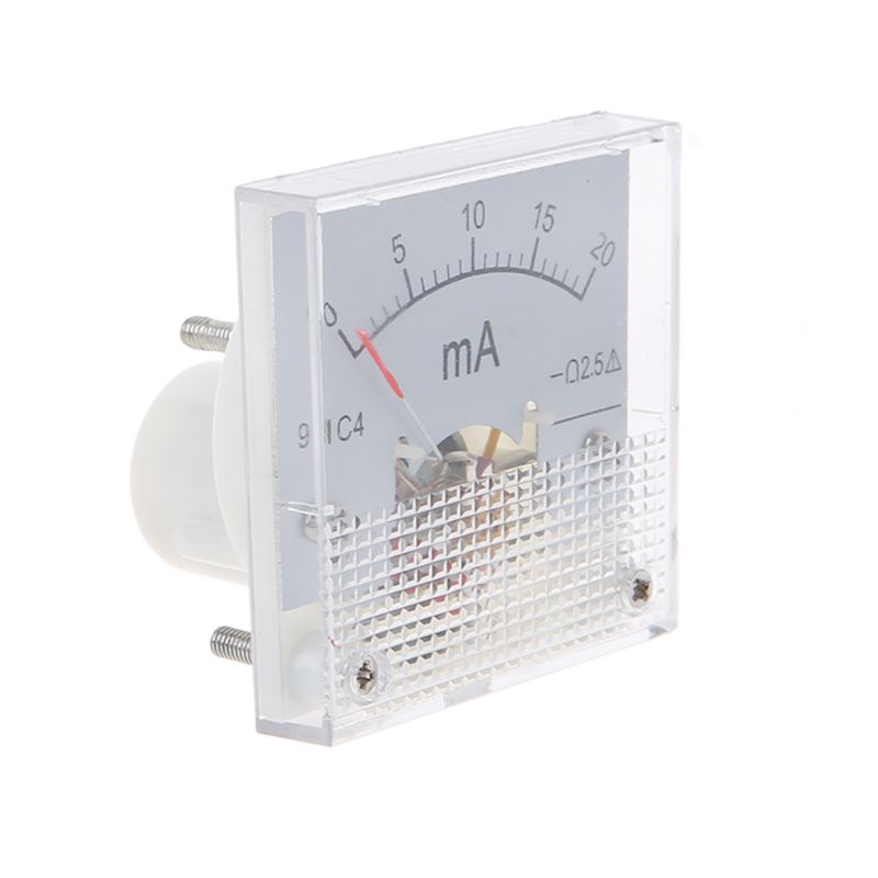 91C4 Class 2.5 Accuracy DC 50mA 100mA 500mA  0-5A 10A Ampere Analog Panel Meter Ammeter