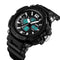 SKMEI 1498 Luminous 5ATM 3Time Multi-Function Outdoor Men Watch Dual Display Digital Watch