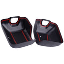 2Pc Black Carbon Fiber Exterior Right & Left Side Door Mirror Cover Trim Ac