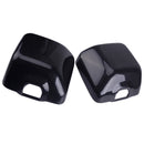 2Pc Black Carbon Fiber Exterior Right & Left Side Door Mirror Cover Trim Ac