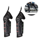 Motorcycle Bike Protective Knee Pads, PU Leather Windproof Men's Leg Gaiter