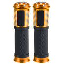 Pair 7/8 22mm Motorcycle Hand Grip Bar Motor Bike Handlebar Aluminum Rubber