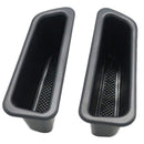 2 Pcs Black Front Door Container Side Storage Box Handle Armrest Phone Cont