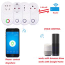 eWeLink WiFi Smart 10A Socket Plug EU UK AU US Plug Remote Control Smart Work for Alexa Google Home