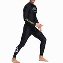 Men's Skinny Patchwork Wter Protective Diving Suit Swimsuit for Men Swimwear
