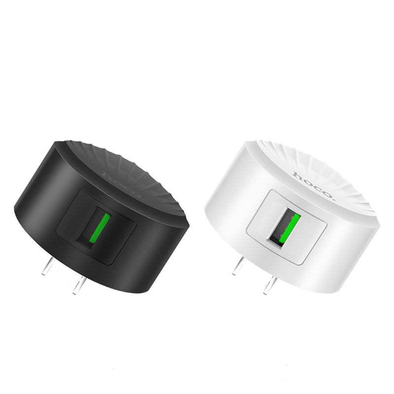 HOCO C68 US Plug Single USB Port QC3.0 Fast Charger for Tablet Smartphone