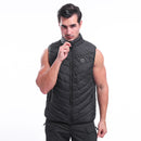 Electric Battery Heating USB Warm Up Vest Heated Winter Jacket Men 3 Temp Adjust