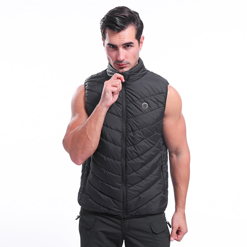 Electric Battery Heating USB Warm Up Vest Heated Winter Jacket Men 3 Temp Adjust