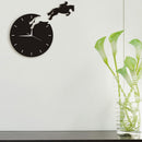 Art Decor Horseman Jumping Wall Watch Rider on Horseback Jumping Horse Cloc