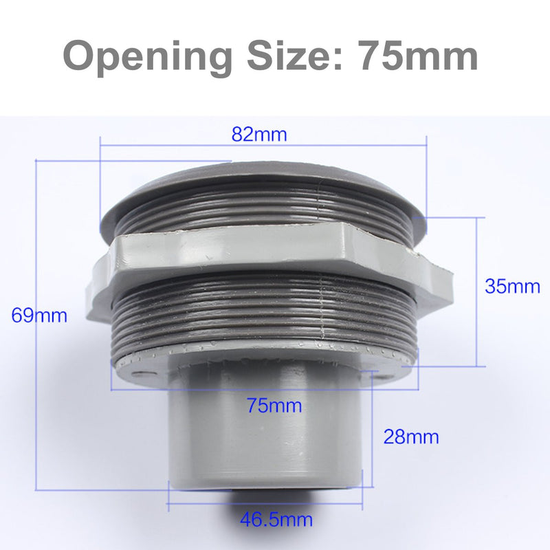 60/75mm Round Air Outlet Vent For RV Bus Boat Yacht Air Conditioner Replacement Accessories