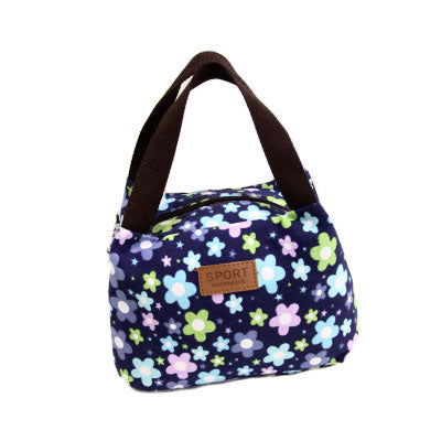 Lunch Bag Printing Portable Insulated Thermal Cooler Box Lunch Food Canvas Storage Bag Picnic Contai