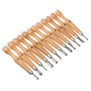 12Pcs Professional Wood Carving Chisel Tools Set Woodwork Sharpening Carpenter