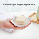 Draining Soap Dish Soap Box Plate Lotus Shape Silicone Box Holder Portable  X2U9