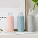 Jordan&Judy 300ml Glass Water Bottle Sports Travel Drinking Cup With Silicone Cover