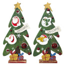 Wooden Christmas Trees Decor Ornaments Festival Party Xmas Tree Home Table  V7Q6