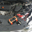 FOXSUR 12V 5A Pulse Repair LCD Battery Charger Red For Car Motorcycle Agm Gel Wet Lead Acid Battery