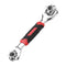 Raitool 48 In 1 Socket Wrench Multifunction Universal Wrench 360 Degree Revolving Spanner
