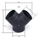 75Mm Plastic Y Piece Air Ducting Outlet Exhaust Pipe Connector for Air Crud