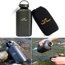 Trackman TM7135 1L Outdoor Sports Water Kettle Tactical Aluminum Drinking Bottle With Cover