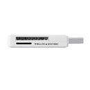 USB 3.0 High Speed Multifunctional TF SD Card Reader Black White