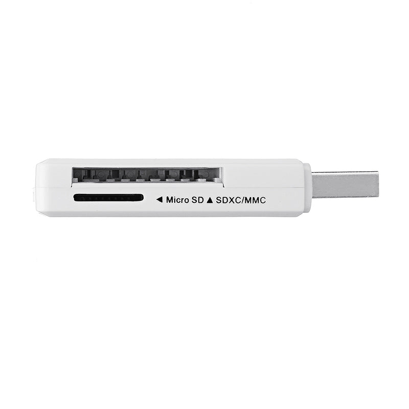 USB 3.0 High Speed Multifunctional TF SD Card Reader Black White