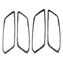 4PCS Carbon Fiber Car Door Handle Cover Trim Fit for BMW 3 Series G20 G28 3
