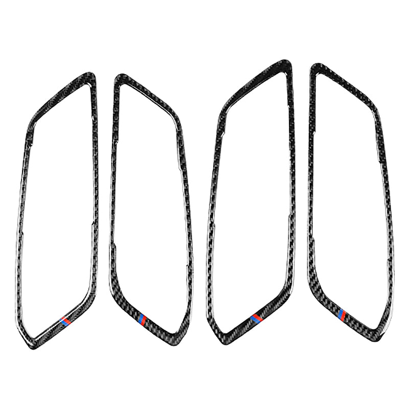 4PCS Carbon Fiber Car Door Handle Cover Trim Fit for BMW 3 Series G20 G28 3