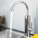 3300W Electric Hot Water Heater Faucet LED Ambient Light Temperature Display Instant Hot Water Heating Tap