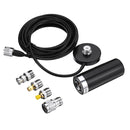 Car Mobile Radio Dual Band VHF UHF Antenna PL259 5M Coaxial Cable Magnetic Mount Base and SMA-F SMA-M BNC Connector