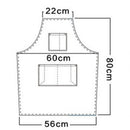 Khaki Fashion Denim Canvas Wear Apron / Painting / Hairdressing / Barista R