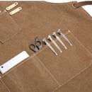 Khaki Fashion Denim Canvas Wear Apron / Painting / Hairdressing / Barista R