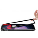 Bakeey 360 Magnetic Adsorption Metal Tempered Glass Flip Protective Case for OnePlus 6