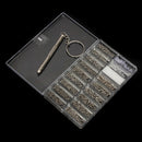 Suleve MXSS1 1000Pcs Glasses Sun Glassess Watches Pad Screw Nut Kit with Screwdriver Repairtools