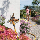 4 Way Brass Garden Hose Splitter Heavy Duty Garden Tap Hose Adapter Nozzle