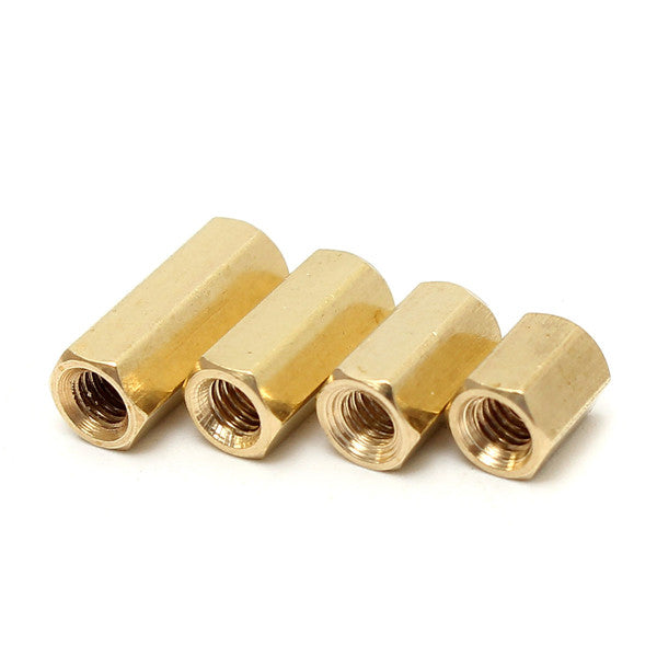 50pcs M3 Brass Female Threaded Hex Standoffs Spacer Nut 4/6/8/10/12mm