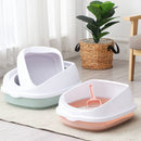 Pet Toilet Bedpan Anti Splash Cats Litter Box Cat Dog Tray with Scoop Kitte U3E2