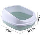 Pet Toilet Bedpan Anti Splash Cats Litter Box Cat Dog Tray with Scoop Kitte U3E2