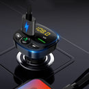 HY87 Car MP3 Bluetooth Charger Dual USB Cig arette Lighter QC3.0 Fast Charging