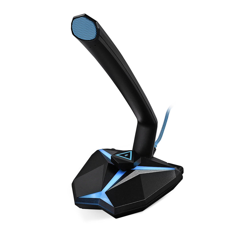 Yanmai G33 USB Wired LED Light Omnidirectional Condenser Gaming Microphone with 3.5mm Audio Output