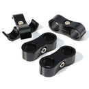 4pcs 13MM AN -6 SS Braided Tubing Clip Hose Clamp Fitting Adapter