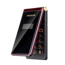 TKEXUN M2 Flip Phone 2800mAh 3.0 inch Touch Screen Blutooth FM Dual Sim Card Flip Feature Phone