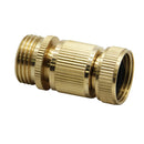 3/4'' NPT Solid Brass Male and Female Connector Garden Hose Quick Connect Water Hose Pipe Connectors Fitting w/ Hose Washers