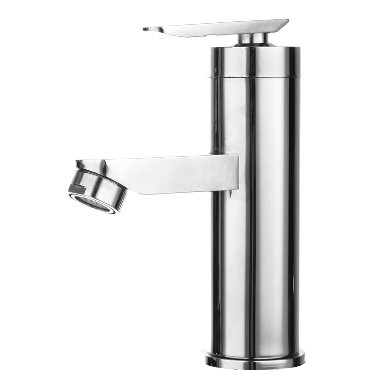 Brushed Chrome Waterfall Bathroom Basin Faucet Single Handle Sink Mixer Tap