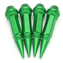 4pcs Aluminum Tire Dustproof Wheel Stem Valve Caps Car Auto Bike Spike Shape