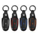 PU Leather Stitching Car Remote Key Case Cover Pocket Bag for Tesla Model X