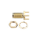 2pcs 50 Golden SMA-KWE to RP-SMA Female RF Connector Adapter Straight for RC Drone